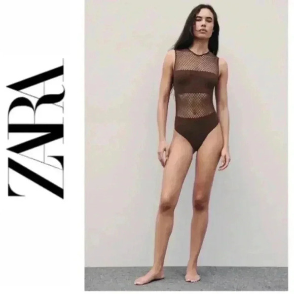 Zara Seamless Limitless Contour Collection Bodysuit Size M/L NWT - Picture 4 of 7